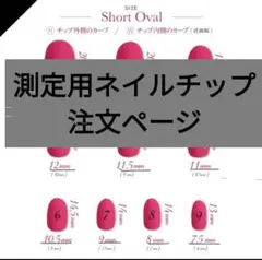 測定用ショートオーバル ネイルチップ