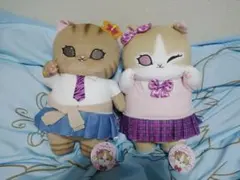 コヤンイサムチョン＊薄型ぬいぐるみチャーム[サバねこ&茶の横目ねこ