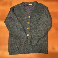 PAGEBOY 青緑系 ニットカーディガン