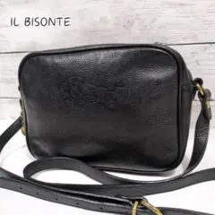 イルビゾンテ ショルダーバッグ ビッグロゴ レザー スクエア カメラ 