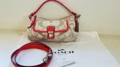 美品　COACH 2WAY ショルダーバッグ シグネチャー 18983 保存袋付