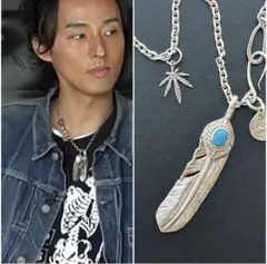 上銀　ターコイズフェザー　OLD タイプ goro's(ゴローズ) 【オールド】上銀銀縄ターコイズ特大フェザー