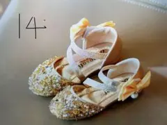 子供靴キラキラ女の子フォーマル14cm可愛いゴム底滑らないキュートお出かけ