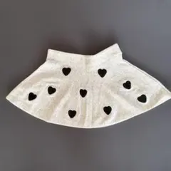 H&M グレー ハート刺繍スカート 110/116