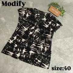 【Modify】モディファイ (40) 半袖 カットソー ブラックのサムネイル
