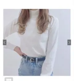 GRL カシミヤタッチタートルネックニットトップス