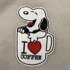 スヌーピー SNOOPY コーヒーカップ ワッペン