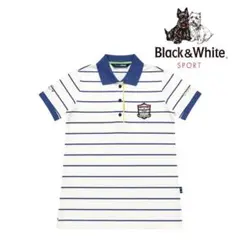 Black & White ストライプポロシャツ