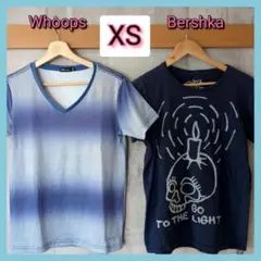 ◆Tシャツ 2枚 セット Bershka Whoops XSのサムネイル