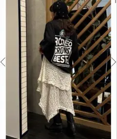 RODEO CROWNS WIDE BOWLヴィンテージレーススカートレイヤードのサムネイル