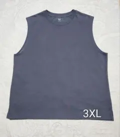ユニクロ　エアリズム　コットン　ノースリーブTシャツ 3XLのサムネイル