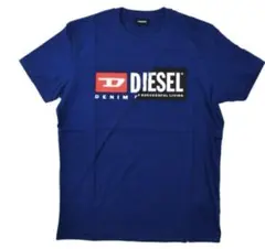 ディーゼル WロゴTシャツ カットソー クルーネック 半袖　Lサイズ　新品未使用