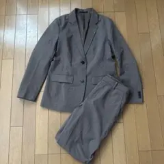 UNIQLO テーラードジャケット（チェック） セットアップ　ブラウン