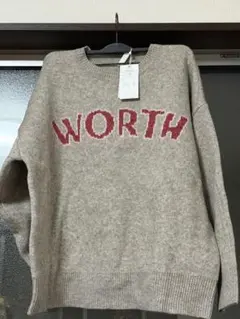 LUPILIEN WORTH ロゴニット ベージュのサムネイル