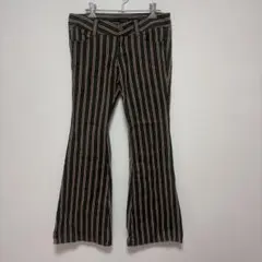 moussy ストライプ柄 コーデュロイ パンツ　フレアパンツ　y2K 平成