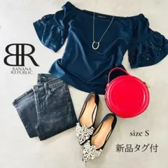 【新品タグ付】BANANA REPUBLIC オフショルダートップス S