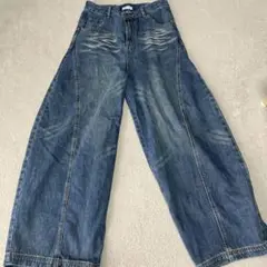 whoowap ワイドレッグデニムパンツ