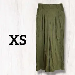 ✦美品✦オリーブグリーン ワイドパンツ 【XS】 1点物 海外古着