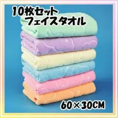 【フェイスタオル 10枚セット 5色】まとめ売り マイクロファイバー クリスマス