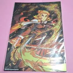 鬼滅の刃 全集中展 特殊印刷イラストカード B5サイズ 煉獄杏寿郎