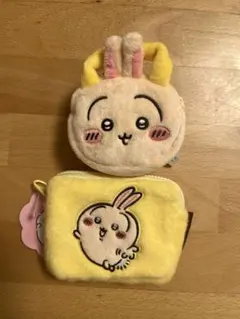 ちいかわ　ふわふわミニポーチ　ぬいふわトートミニ　うさぎ　2点まとめ売り