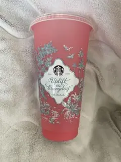 スタバ　ミステリーカラーチェンジングリユーザブルコールドカップ　ピンク　新品