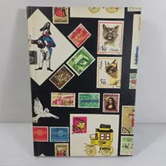 ヴィンテージ風 切手デザイン 切手保管 Book 文房具