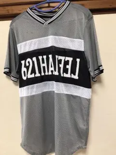 レフラー半袖Tシャツグレー色