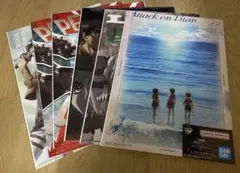 進撃の巨人 一番くじ F賞 クリアポスター セット　獣の巨人　まとめ売り　①