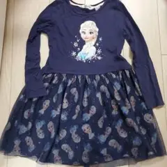 H&M エルサ プリント ワンピース 122