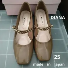 DAIANA 21.5cm chay ピンク ローファー エナメル パール - メルカリ