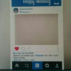 インスタフレーム 結婚式 ウェルカムボード ウェルカムスペース ウェディング