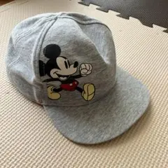ミッキーマウス グレー キャップ