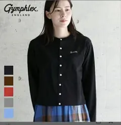 Gymphlex ショートクルーネックカーディガン GY-C0367SCTのサムネイル