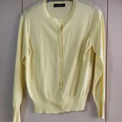 GREEN LABEL RELAXING イエローカーディガン