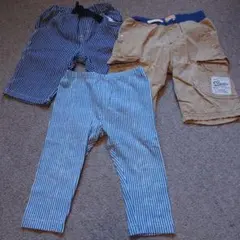 《子供服まとめ売り》ハーフパンツ・レギンス3点セット サイズ110