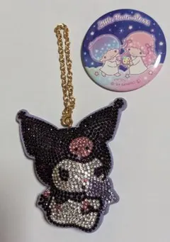 クロミちゃん　ジュエリーマスコットチャーム　缶バッジ