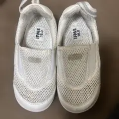 IFME イフミー　メッシュスリッポンシューズ 上履き16.0cm ホワイト