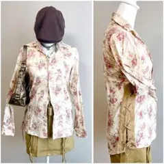 y2k 00s 平成　フェアリーグランジ　森ガール　花柄　ブラウス　シャツ