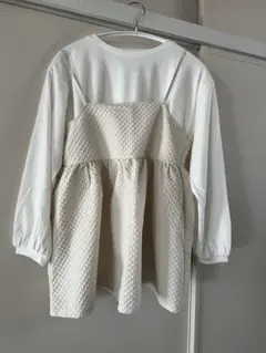 未着用。グローバルワーク　ポコポコキャミセット長袖