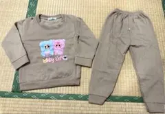 BABY THREEキッズパジャマ長袖上下セット 70サイズ 裏起手