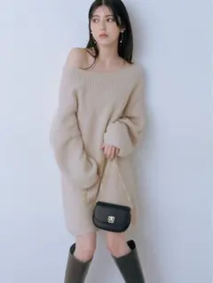 ラクーンミニニットワンピース　スナイデル　snidel