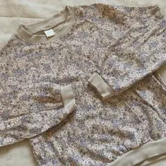 花柄 長袖トレーナー