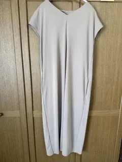 A day in the life グレー 半袖ワンピース