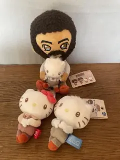 3体セット RRR×サンリオ お座りぬいぐるみ ダニエル キティ