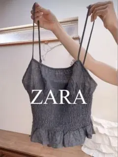 ZARA テクスチャー生地トップス