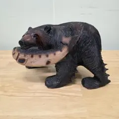 木彫りの熊 置物 北海道 民芸品 大型置物 インテリア 260211-4A - メルカリ