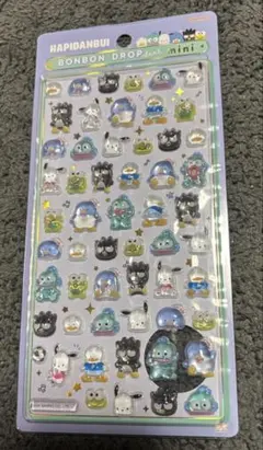サンリオ　ボンボンドロップシール　ミニ はぴたんぶい