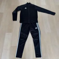 adidas アディダス ジャージ 上下セット ブラック メンズM