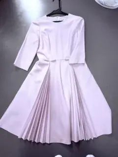 ストロベリーフィールズ　淡いピンク七分袖 ワンピース Sサイズ